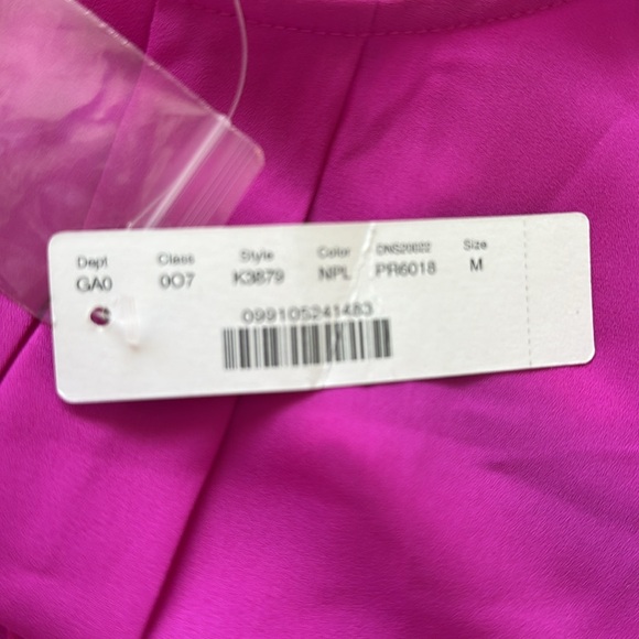 NWT J. Crew Pleated Front Tuxedo Shirt Neon Plum - Picture 3 of 3
